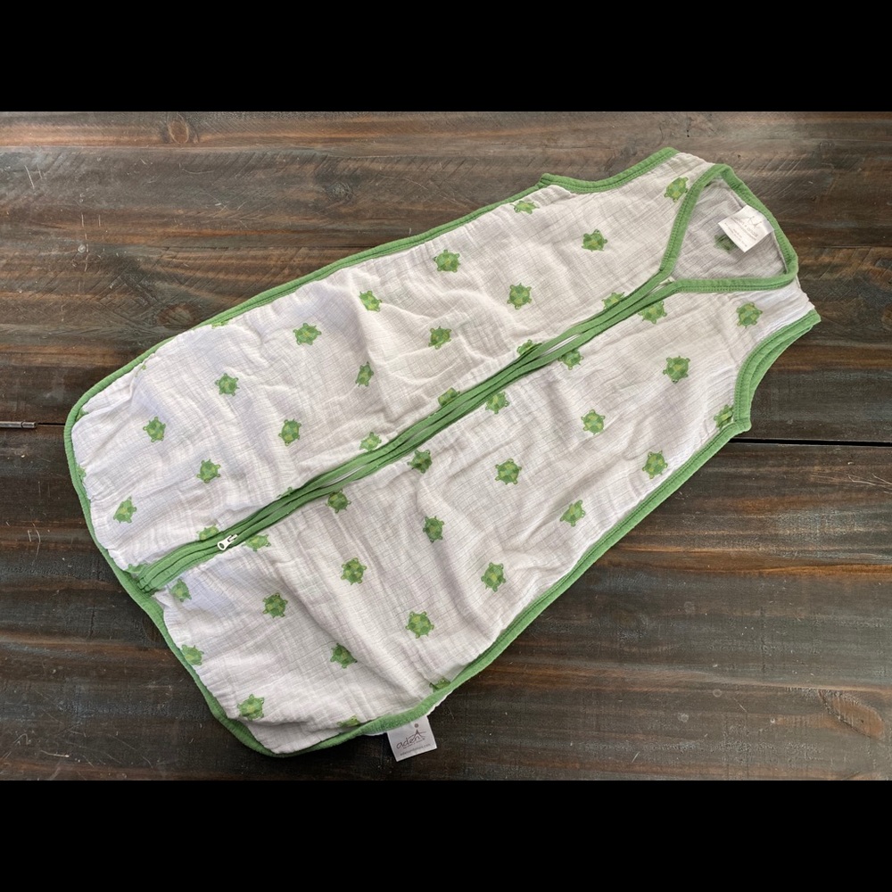 Aden + Anais Muslin Sleep Sack w/ turtles Medium